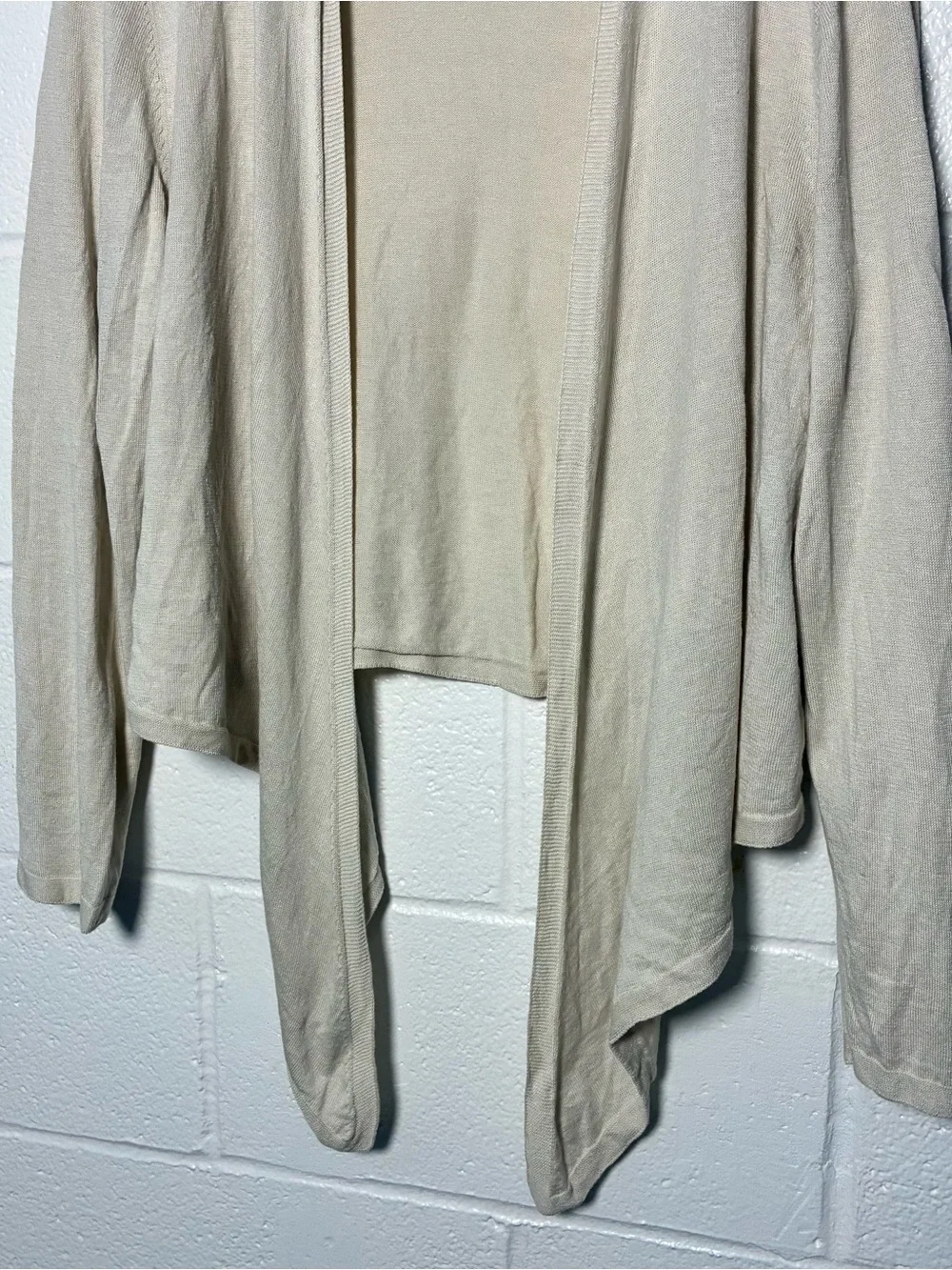J Jill linen modal rayon cotton blend drape cardigan